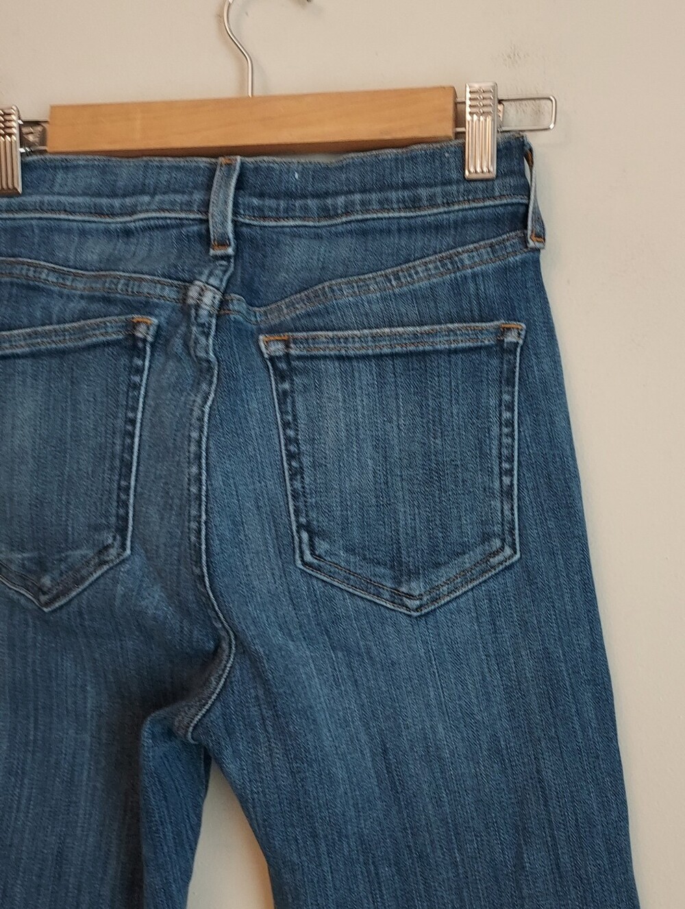 AYR The Pop Straight Denim Jeans Size 25 Short 25S Stretch Ankle Length - Picture 6 of 15